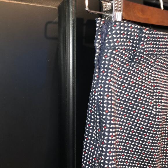 H&M Preppy Academia Retro Y2K Black White Red Office Cigarette Ankle Pants - Picture 8 of 10